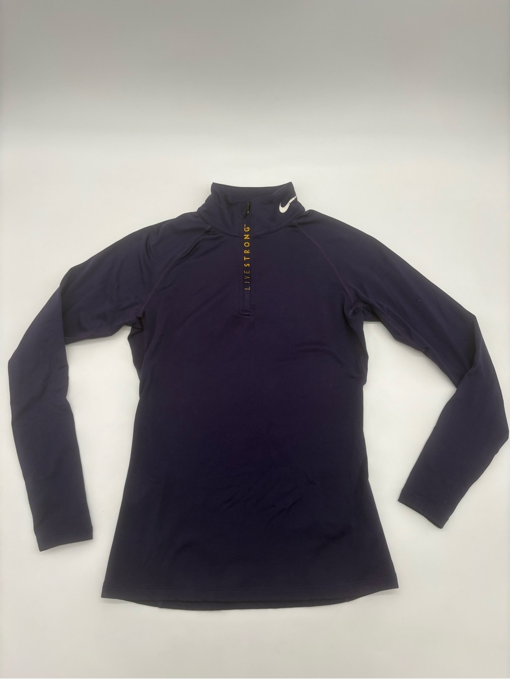 Nike LIVESTRONG Dri-FIT 1/4 Zip Pullover Womens M Purple